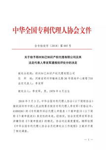 六家知识产权代理公司因不正当竞争等行为遭通报批评